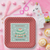 レトロ醜いクリスマスセーターパーティーホリデー ペーパープレート (パーティー)