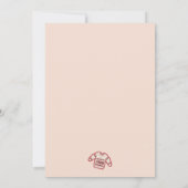 レトロ醜いセーターパーティークリスマス 招待状 (裏面)