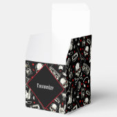 レトロ重パーソナライズされた金属パターン フェイバーボックス (オープン)