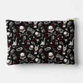 レトロ重金属パターン アクセサリーポーチ (裏面)