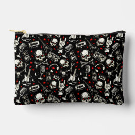 レトロ重金属パターン アクセサリーポーチ