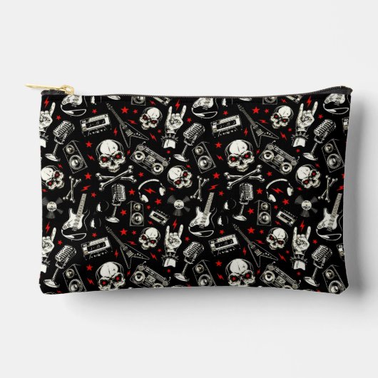 レトロ重金属パターン アクセサリーポーチ (正面)