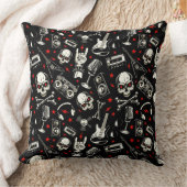 レトロ重金属パターン クッション (ブランケット)