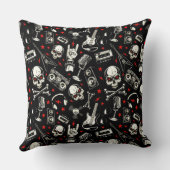 レトロ重金属パターン クッション (裏面)