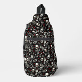 レトロ重金属パターン スリングバッグ (正面)