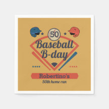 レトロ野球お誕生日おめでとう 男性用 50歳の誕生日