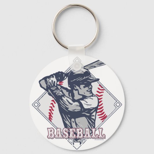 レトロ野球のシャツとギフト用品 キーホルダー (正面)
