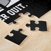 レトロ野球の名前を追加Pinstriedチームプレーヤー ジグソーパズル (側面)