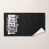 レトロ野球の名前を追加Pinstriedチームプレーヤー バスタオルセット (ハンドタオル)