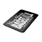 レトロ野球の名前を追加Pinstriedチームプレーヤー バスマット (アングル)