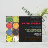 レトロ野球をテーマにしたバーバルミツワー招待状 招待状 (スタンド正面)