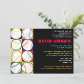 レトロ野球をテーマにしたバーバルミツワー招待状 招待状 (スタンド正面)