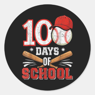 レトロ野球好きボーイズ100日目の学校計画 ラウンドシール