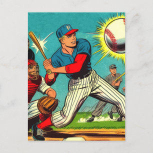 レトロ野球漫画 ポストカード