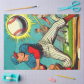 レトロ野球漫画 薄葉紙 (クラフト)