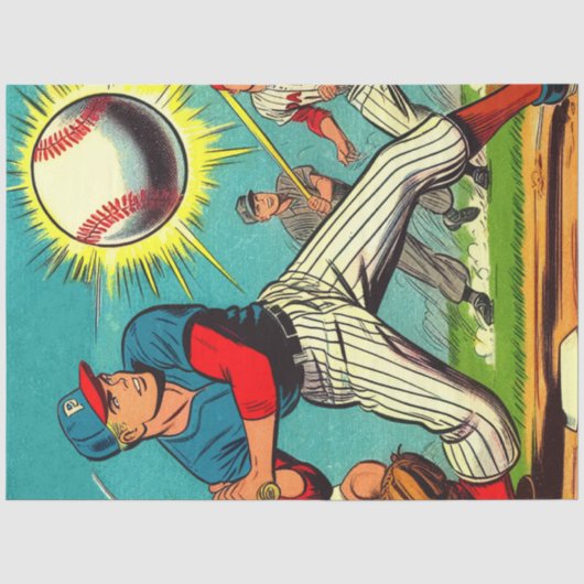 レトロ野球漫画 薄葉紙 (正面)