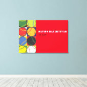 レトロ野球用サインインキャンバスボード キャンバスプリント (インサイチュ (ウッドフロア))