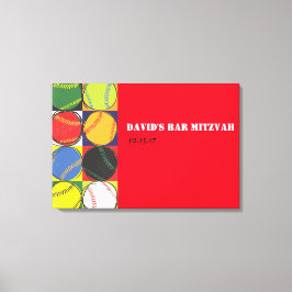 レトロ野球用サインインキャンバスボード キャンバスプリント