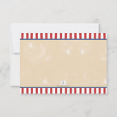 レトロ野球第1期バースデースターストライプズ&フォト 招待状 (裏面)