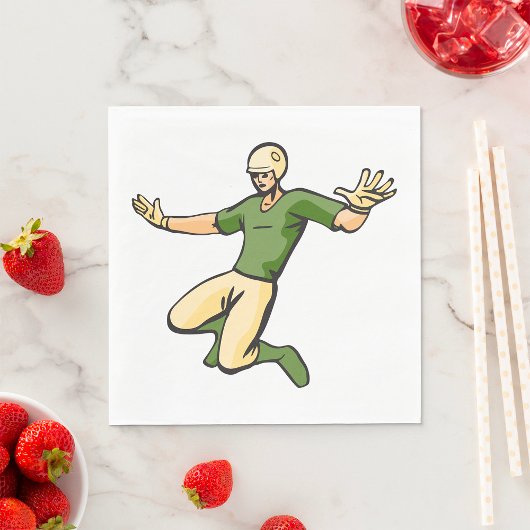 レトロ野球選手ヴィンテージスポーツグラフィック スタンダードランチョンナプキン