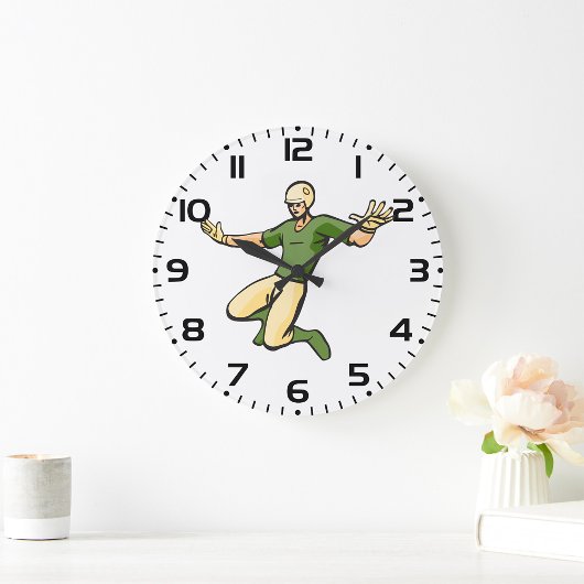 レトロ野球選手ヴィンテージスポーツグラフィック ラージ壁時計