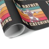 レトロ野球選手，キッズソフトボールの捕手息子 ラッピングペーパー (ロールコーナー)
