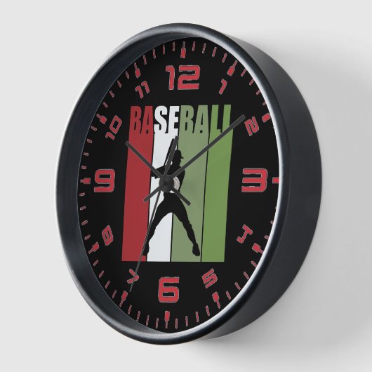 レトロ野球 壁時計 (傾斜)