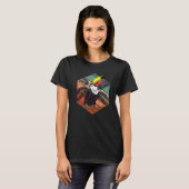 レトロ野生生物熱帯鳥小屋 Tシャツ (正面フル)