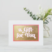 レトロ金ゴールドギフト券 (スタンド正面)