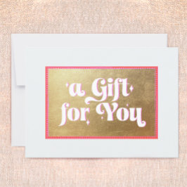 レトロ金ゴールドギフト券