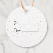 レトロ金ゴールドクリスマスツリー フェイバータグ (裏面)