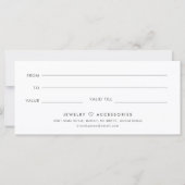 レトロ金ゴールドサロン店商品券 (裏面)