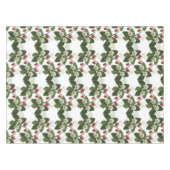 レトロ金ゴールドスワール付きイチゴ植物 テーブルクロス (正面(横))