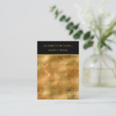 レトロ金ゴールドディスコグラム |イヤリングディスプレイカード 名刺 (スタンド正面)