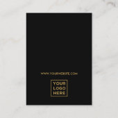 レトロ金ゴールドディスコグラム |イヤリングディスプレイカード 名刺 (裏面)