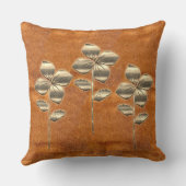 レトロ金ゴールドホリデーヴィベ クッション (裏面)