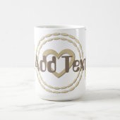 レトロ金ゴールドホリデーヴィベ コーヒーマグカップ (中央)