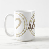 レトロ金ゴールドホリデーヴィベ コーヒーマグカップ (左)