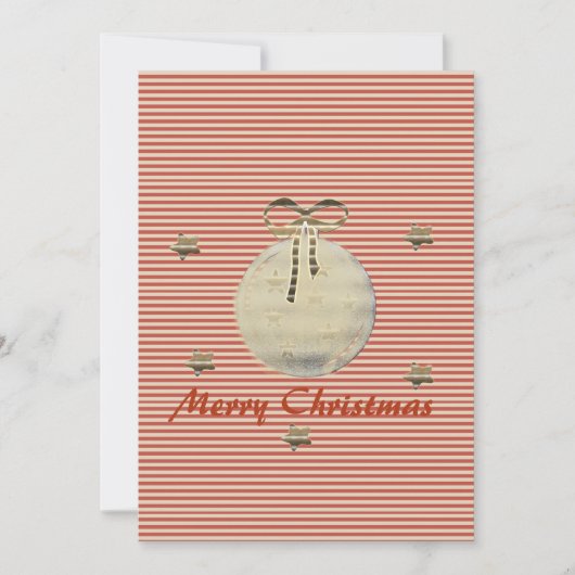 レトロ金ゴールドホリデーヴィベ シーズンカード (正面)