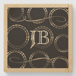 レトロ金ゴールドホリデーヴィベ ストーンコースター