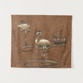 レトロ金ゴールドホリデーヴィベ タペストリー (正面(横))