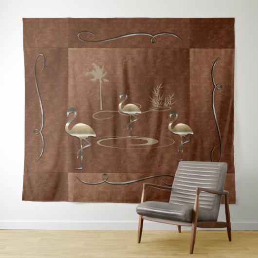 レトロ金ゴールドホリデーヴィベ タペストリー (インサイチュ(横))