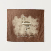 レトロ金ゴールドホリデーヴィベ タペストリー (正面(横))