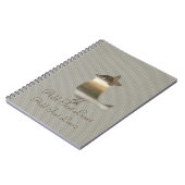 レトロ金ゴールドホリデーヴィベ ノートブック (左側)