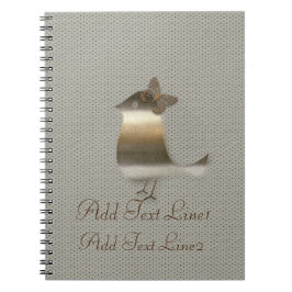 レトロ金ゴールドホリデーヴィベ ノートブック