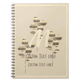 レトロ金ゴールドホリデーヴィベ ノートブック