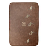 レトロ金ゴールドホリデーヴィベ バスマット (正面縦)