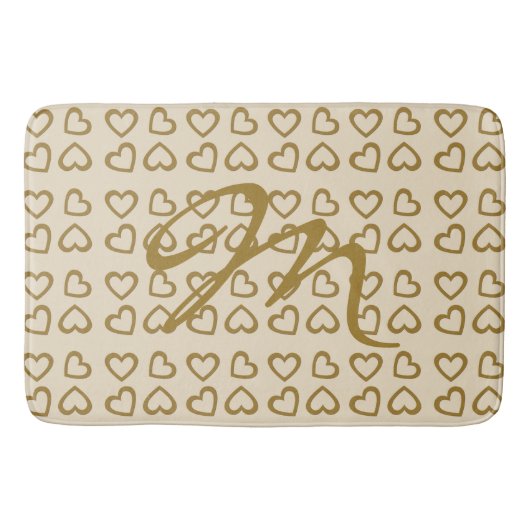 レトロ金ゴールドホリデーヴィベ バスマット (正面)