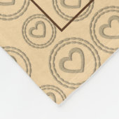 レトロ金ゴールドホリデーヴィベ フリースブランケット (角)