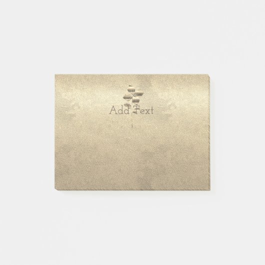 レトロ金ゴールドホリデーヴィベ ポストイット (正面)